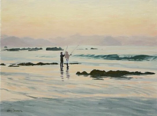 Surf Fishing, Cayucos, 2007