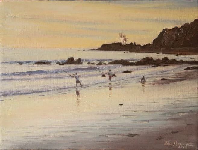 Surf Fishing, Topanga, 2007