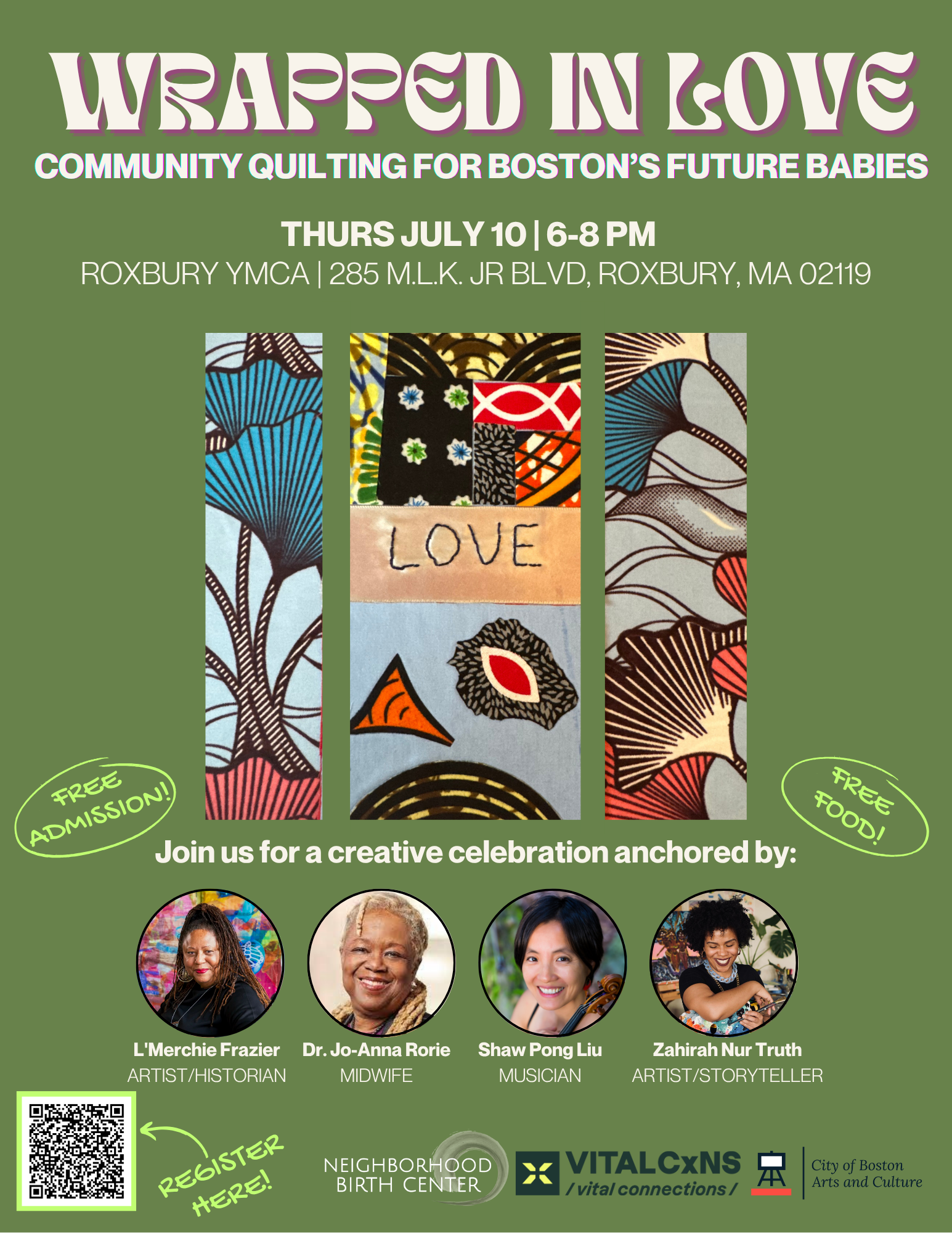 WRAPPED IN LOVE: Community Quilting for Boston's Future Babies w/ Storytelling by ZNT Arts