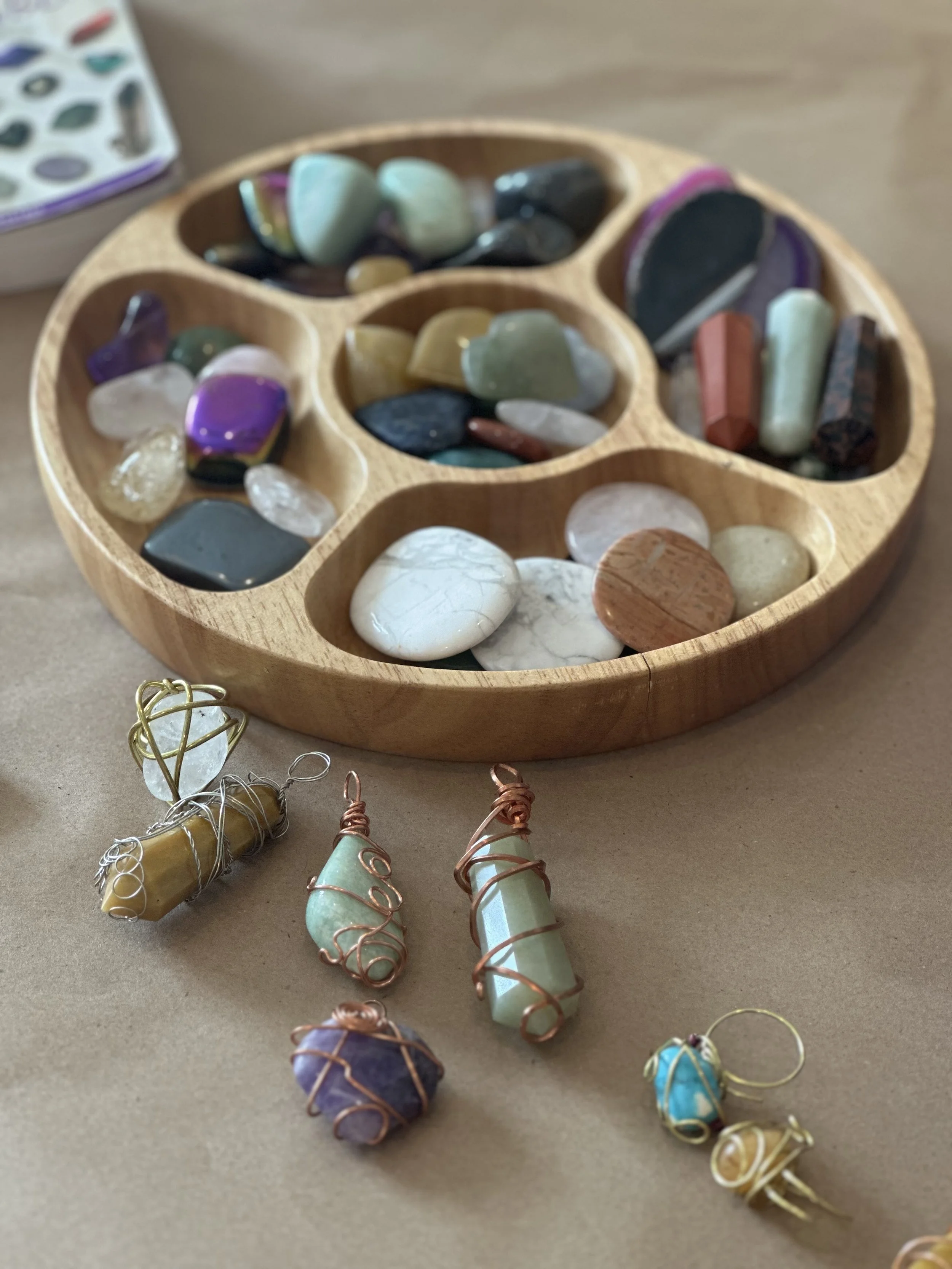 Family Crystal Wire Wrapped Jewelry Workshop @ Arlington Community Education