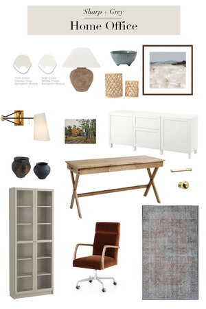 How to create a serene and textured home office in a small space ...