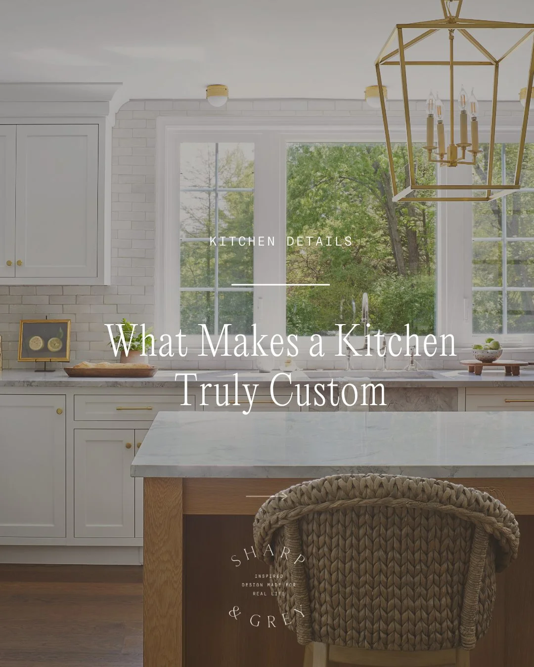 What actually sets a "nice" kitchen apart from a truly custom luxury space? It&rsquo;s a shift from standard selections to intentional, bespoke details. 

A custom kitchen isn&rsquo;t defined by one material or finish. It comes from tailore