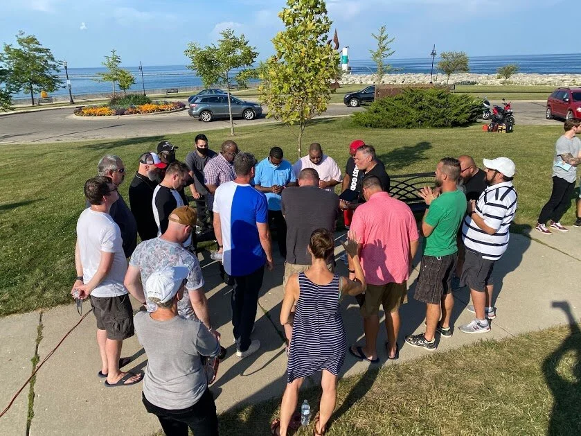 Church leaders from all over Kenosha gather in unity to pray for the city.