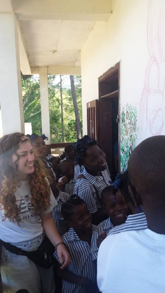  Mural with St. Vincent de Paul school, Plaisance, Haiti  Spring 2015 