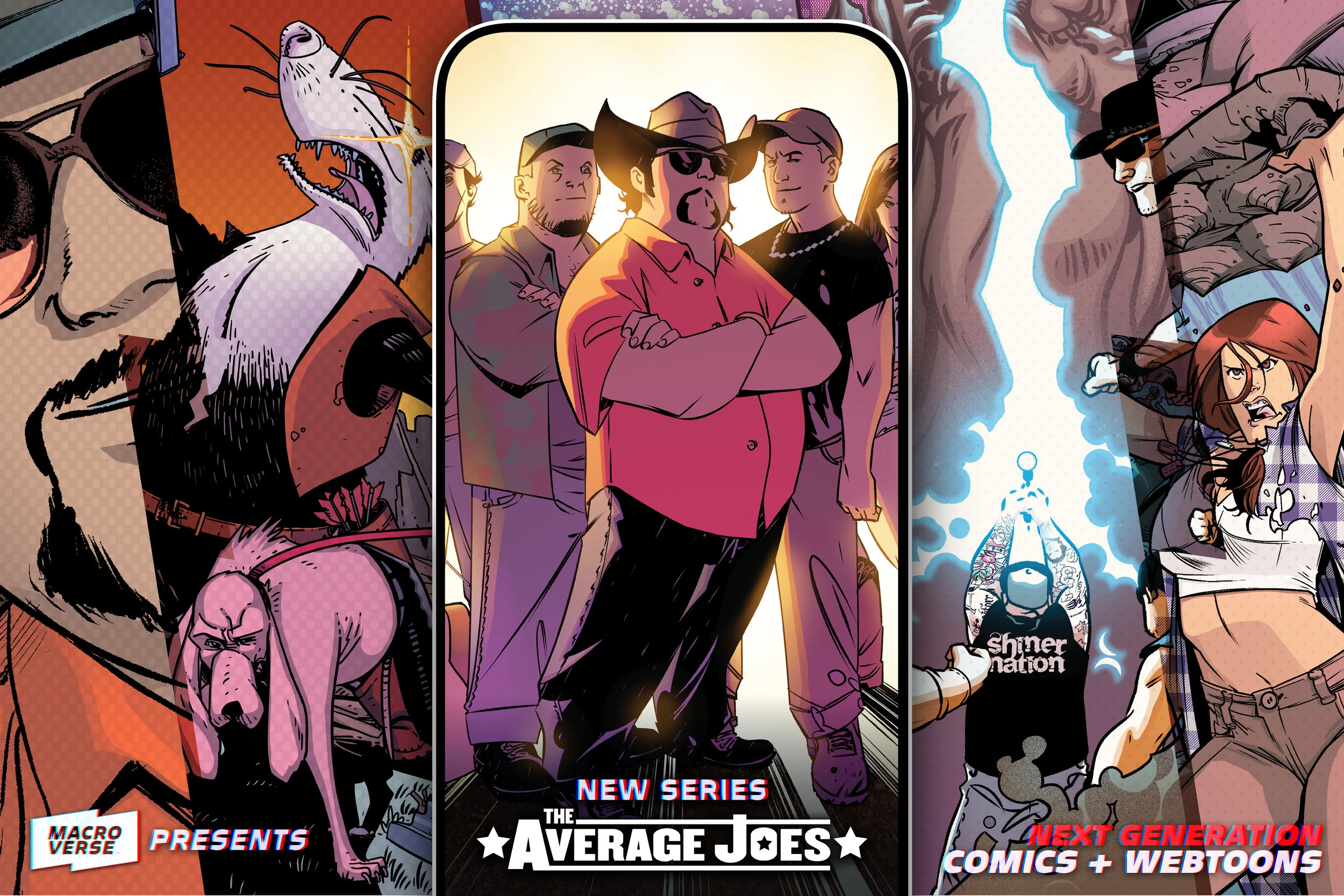 Record label, Average Joes Entertainment teams up with digital comics platform, Macroverse, to launch “The Average Joes” and transform musicians into super-heroes