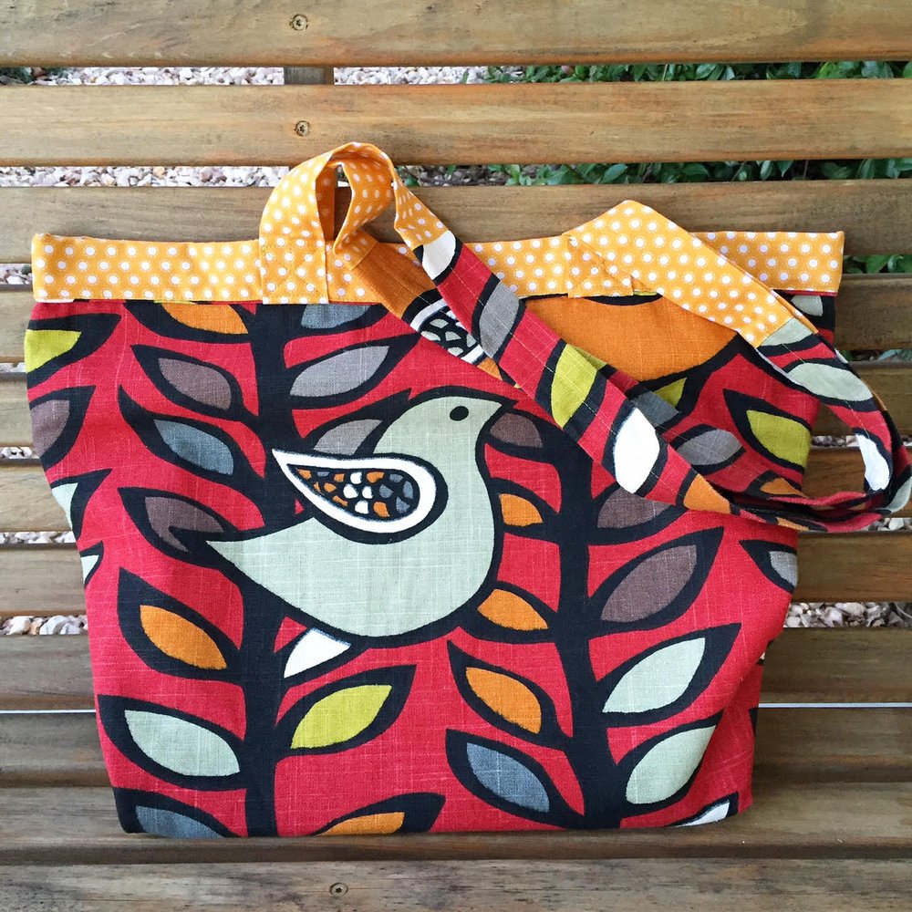 The A Bag - easy and versatile tote bag pattern with no fabric waste —  Orange Dot Quilts