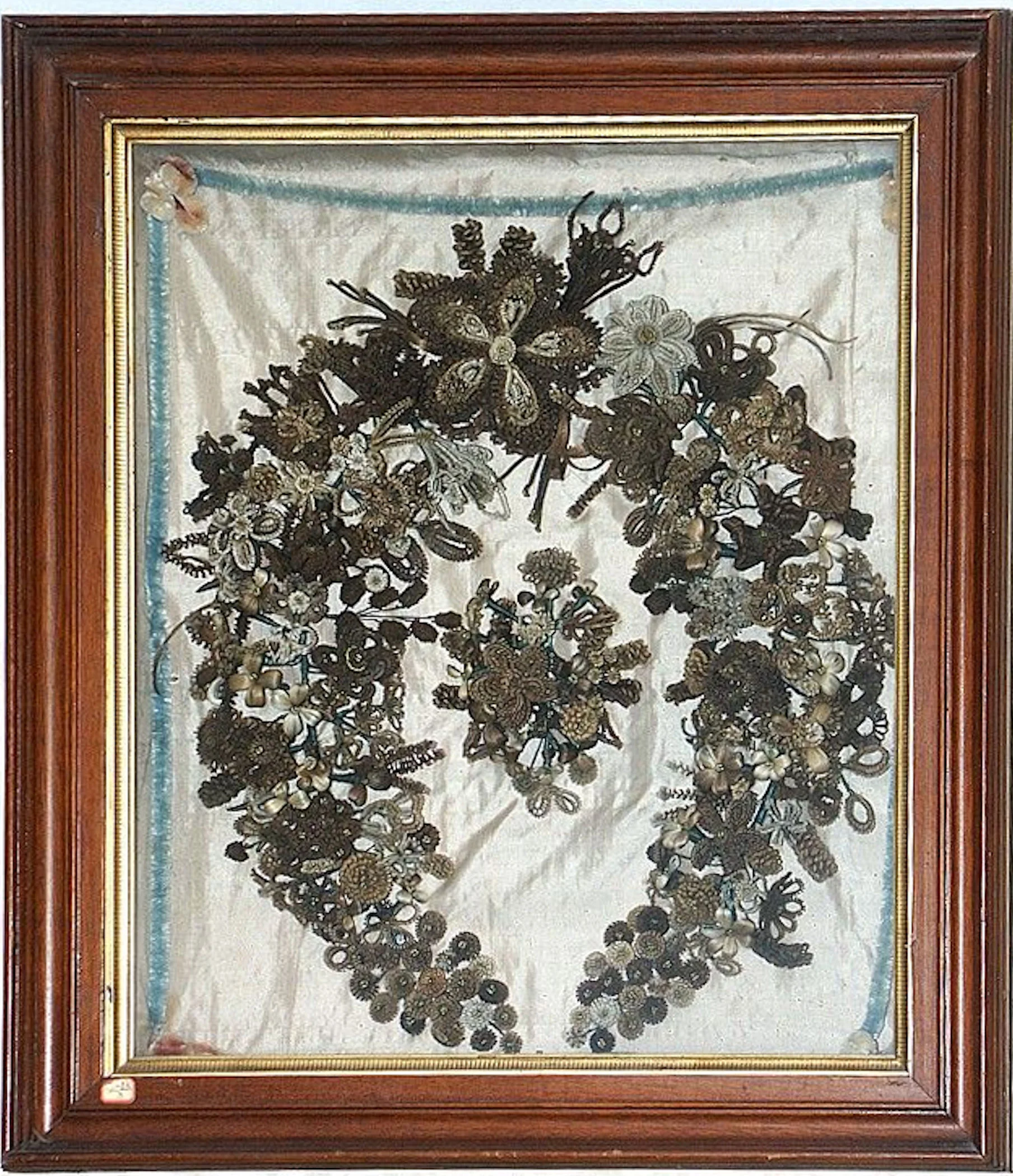 Sauk Co Historical Society Hair Wreath