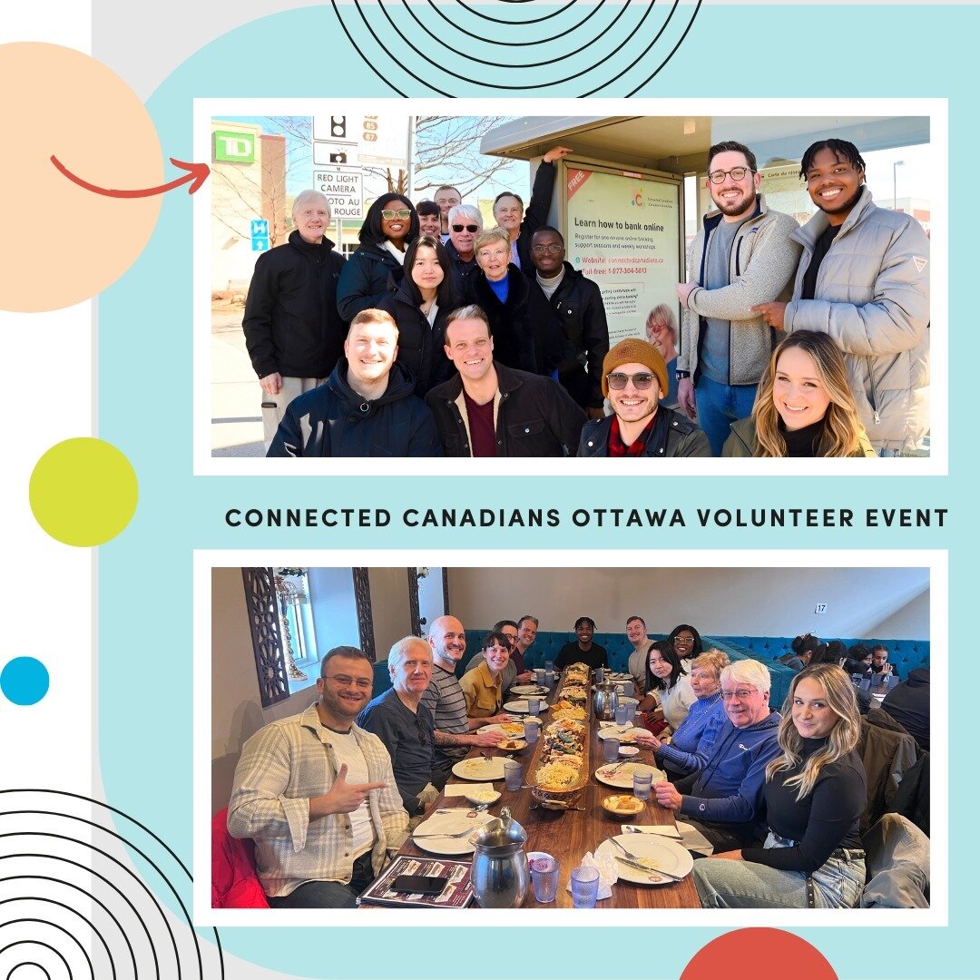🌟 Community, Connection, and Commitment! 🌟

Swipe left to see snapshots of our amazing day with the Connected Canadians family! 💙 From spreading the word about our online banking program (check out those bus shelters around town!) to bonding over 