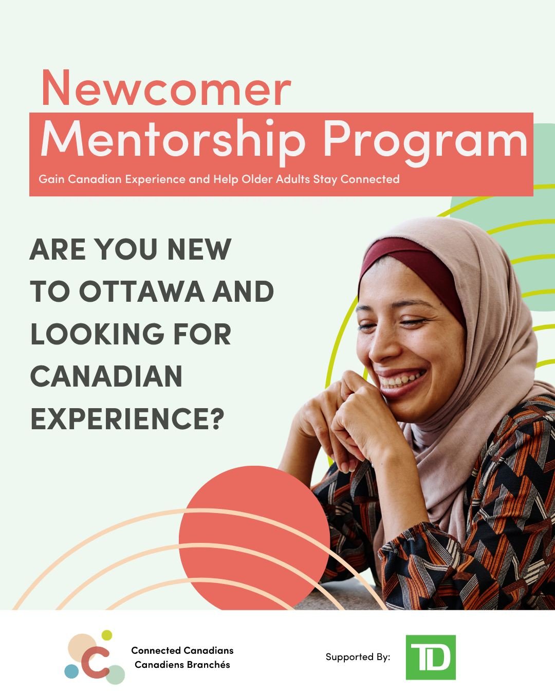 Are you new to Ottawa and looking for Canadian experience?

@connectedcanadians, the nation&rsquo;s leading digital inclusion charity, is recruiting newcomer technology mentors to support older adults with digital skills -- one-on-one, at your own pa