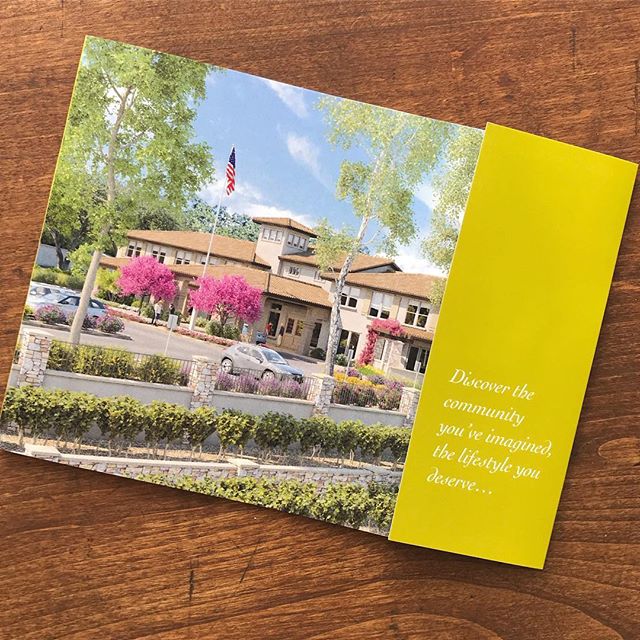 Who says brochures have to be the standard 8.5x11&rdquo; trifold? We love this custom format for a local #sonomacounty business.