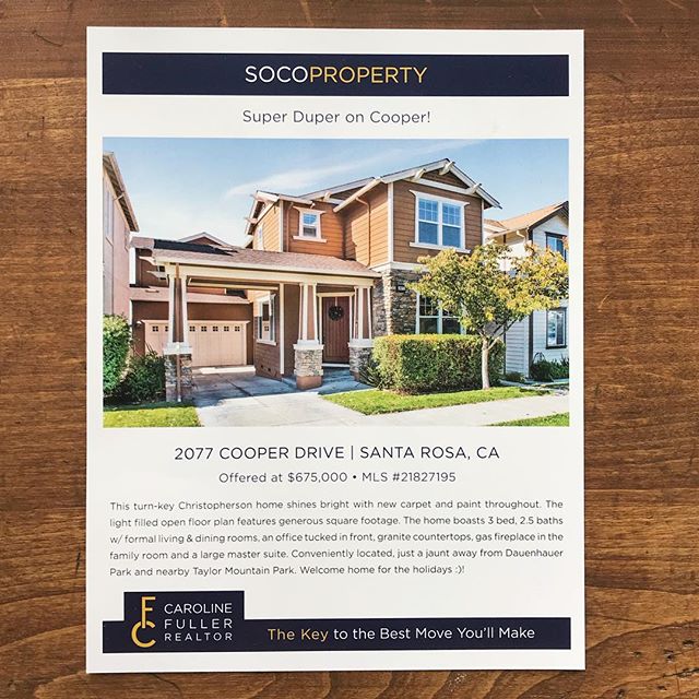 Great photos + great printing = perfect real estate fliers! 🏡 Are you a realtor selling a #sonomacounty house? Look no further for your #fliers than SR Print!