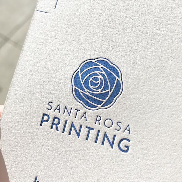 Our new logo, lookin&rsquo; pretty sweet on #letterpress business cards💙