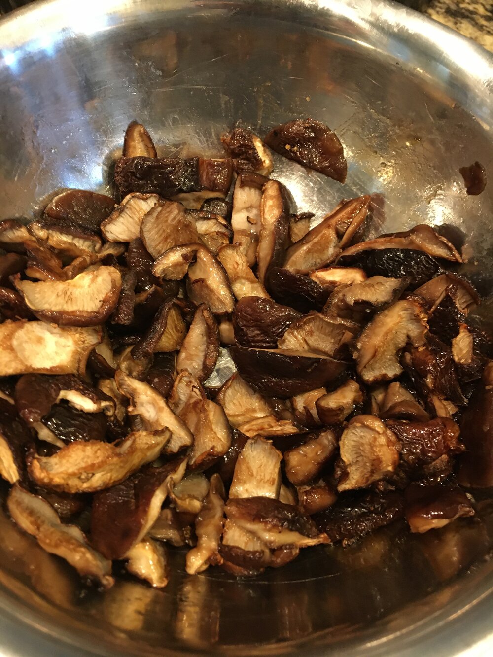 roasted shiitake mushrooms