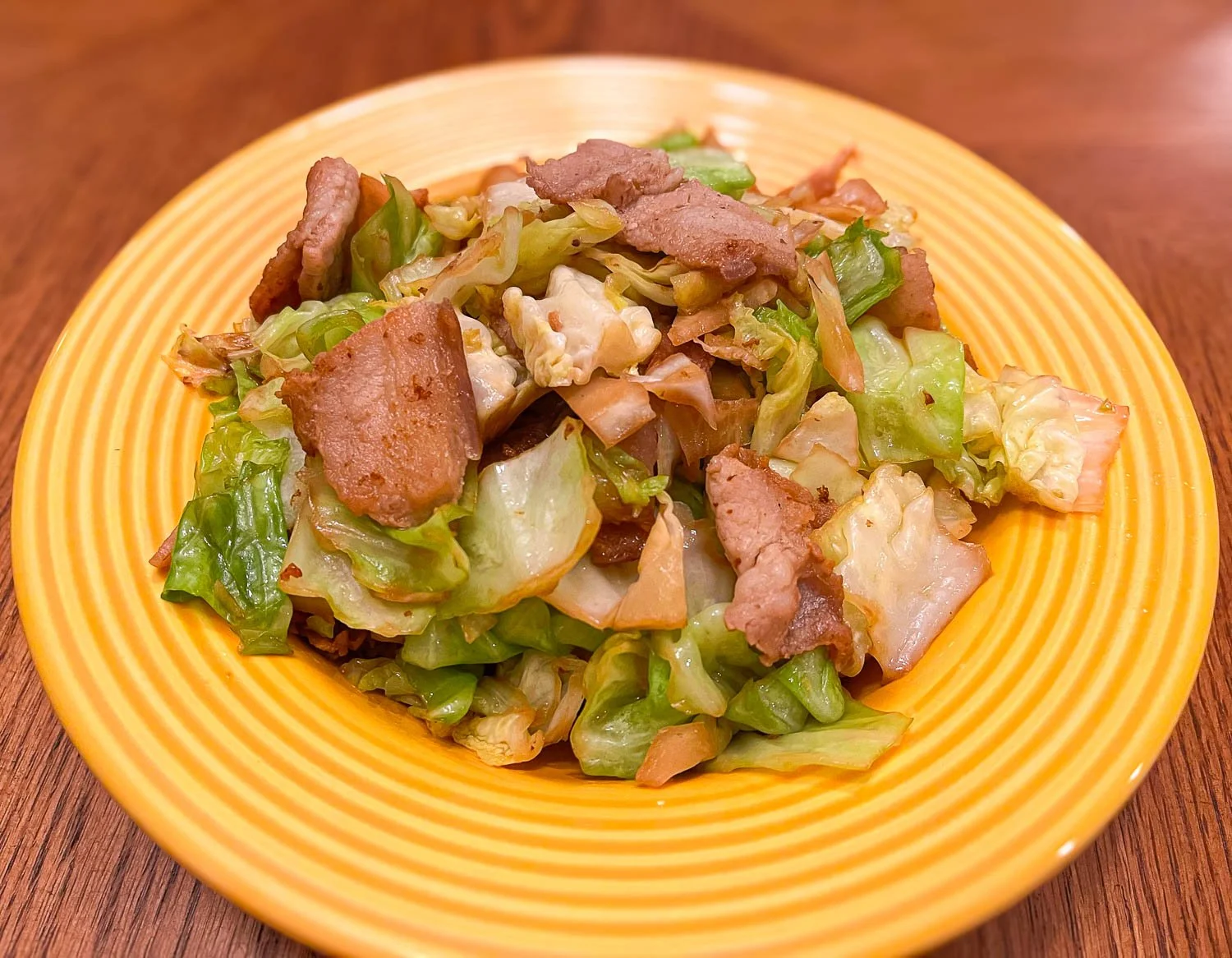 Stir-Fried Cabbage with Pork Belly