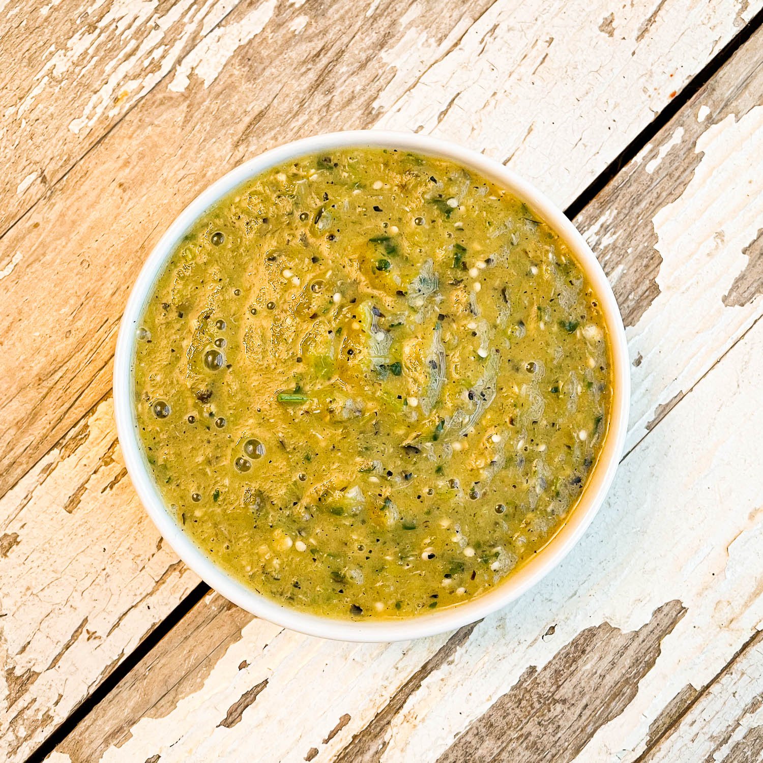 Roasted Tomatillo And Green Hatch Chile