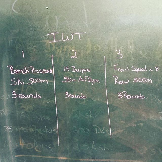 Big workout today. Learned this one from @bobbymaximus. 3 interval weight training workouts back to back.  @nickssweatshop #feedthebeast @brian_peakperformance