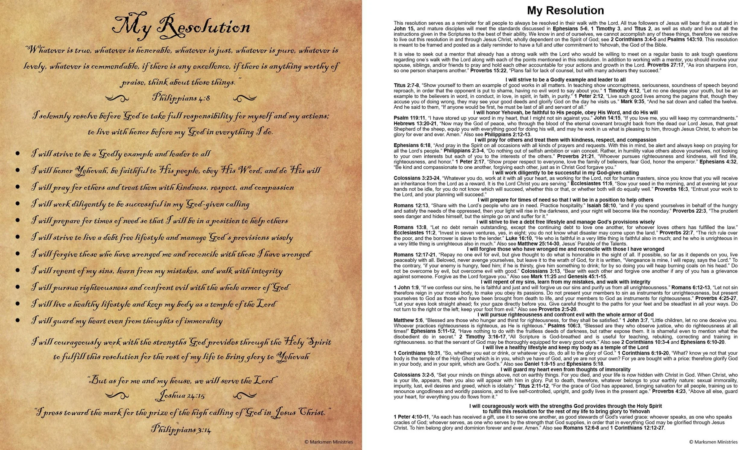 My Resolution 11''x14''