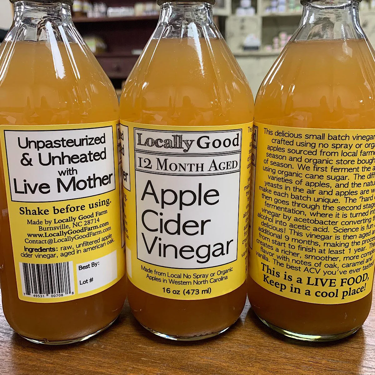 American Oak Aged Apple Cider Vinegar, Award Winning!