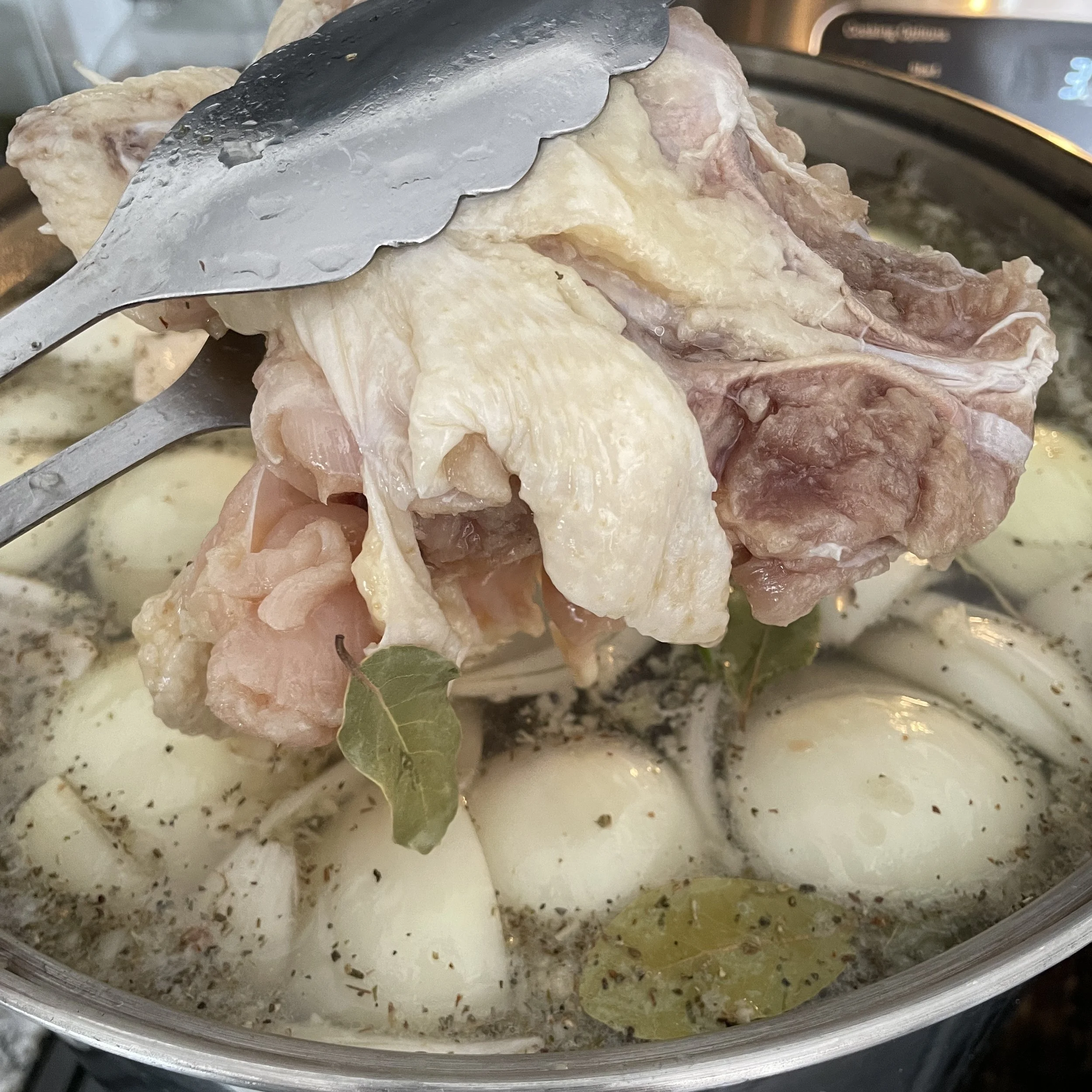 Bone Broth Chicken Tongs Pot.JPG