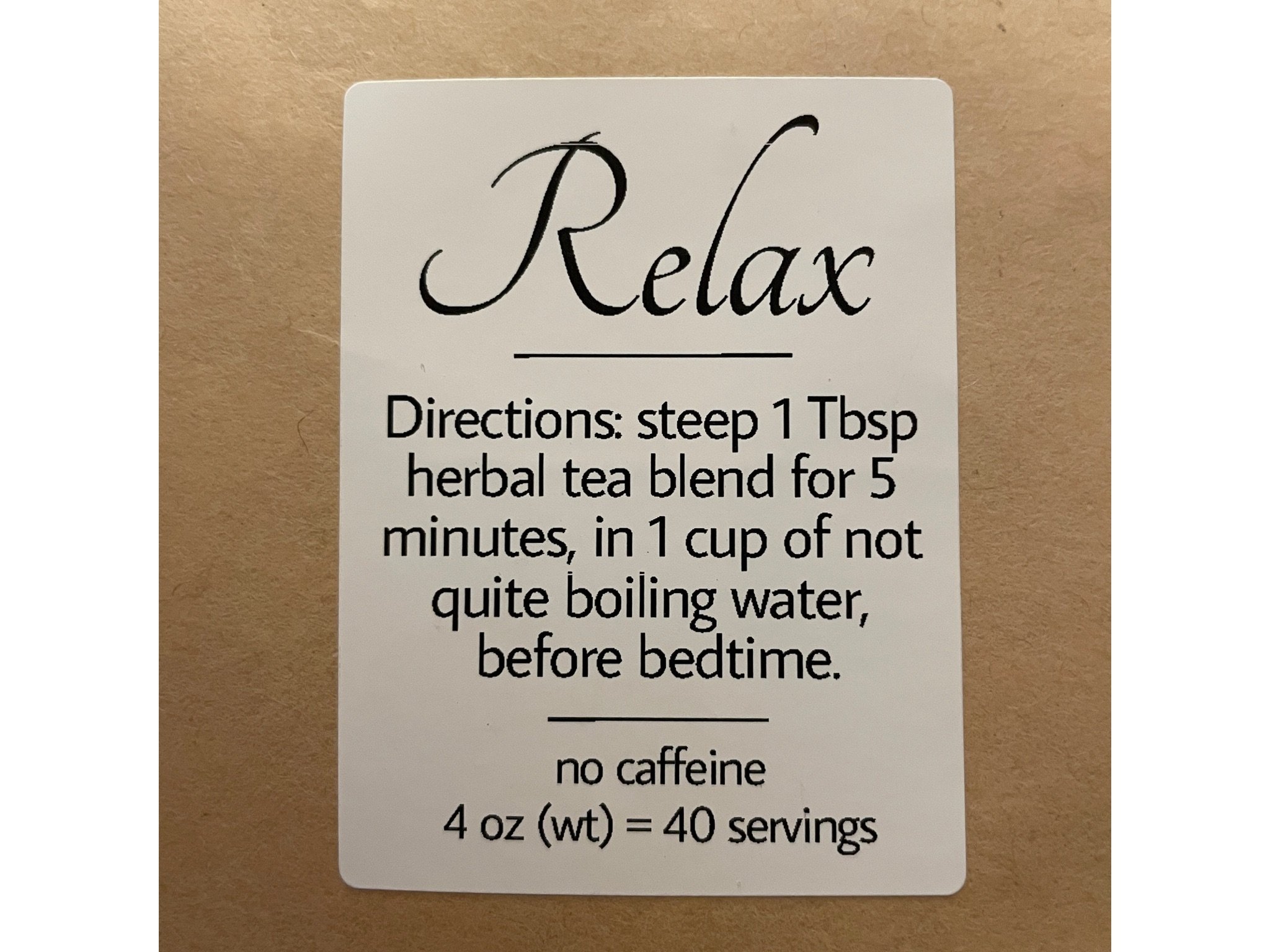 Relax Herbal Tea