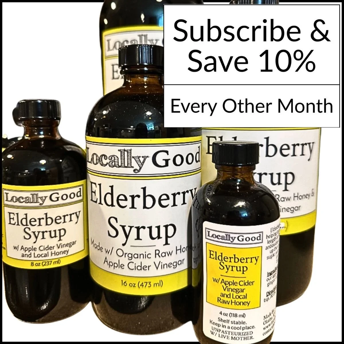 Elderberry Syrup Subscription 10% Off Every Other Month