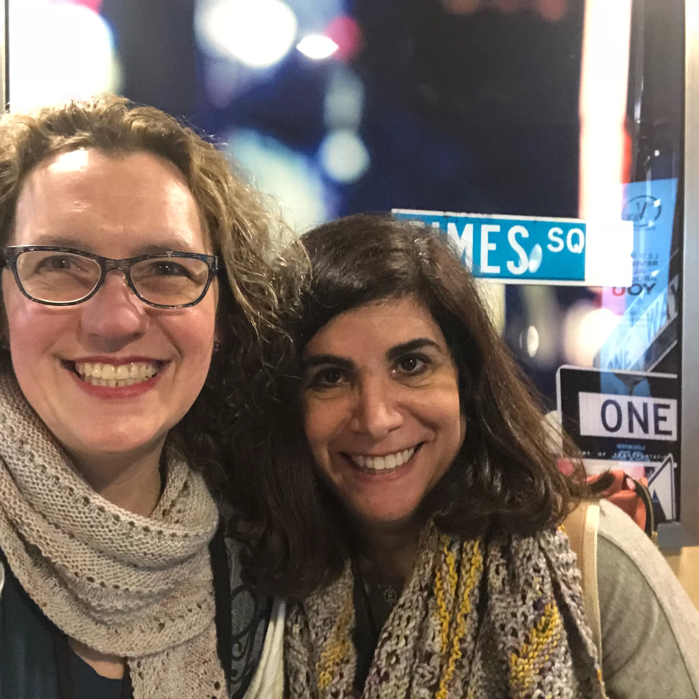 cheesing for the camera with Deb