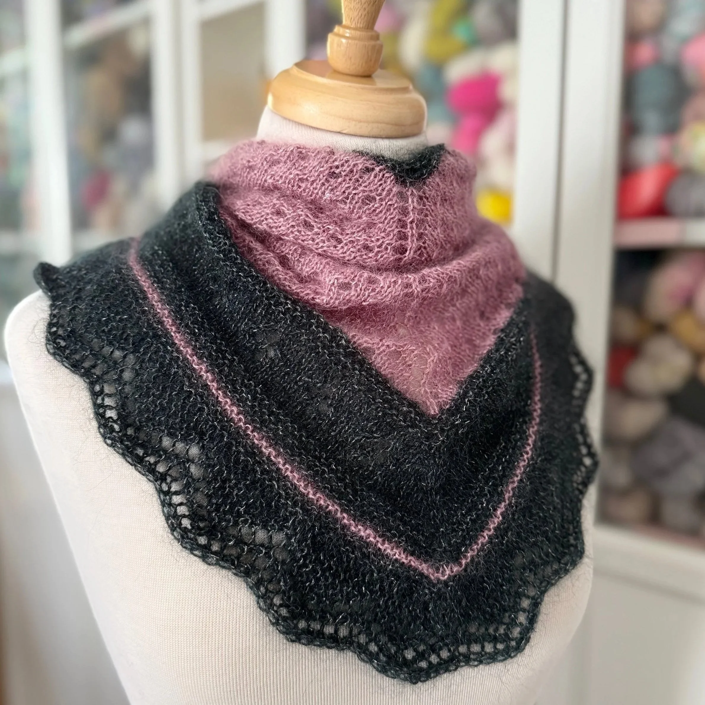 crazy love mini shawl