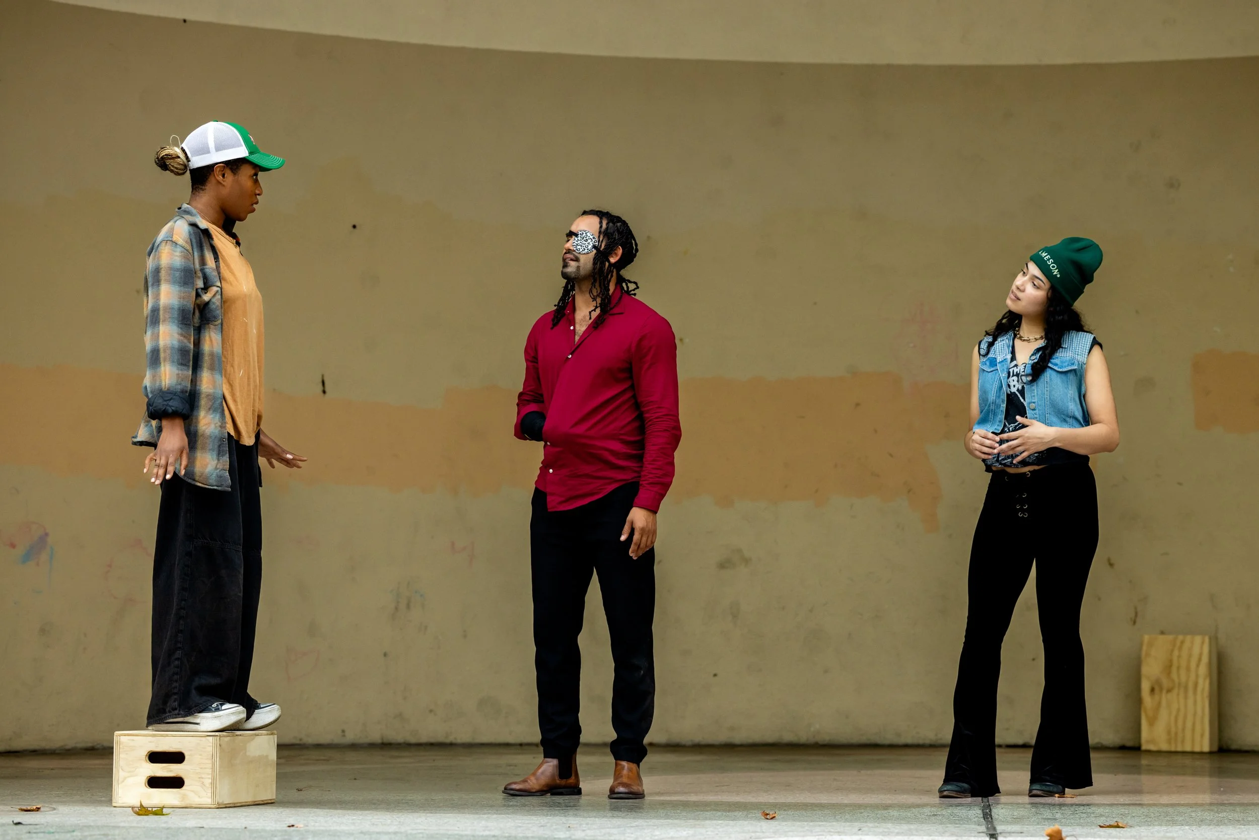 'Phobe' As You like it-Word To the People Co. Dir. Arisael Rivera. Written by William Shakespeare. Jackie Robinson Bandshell. Summer 2025. Photo: Krystal Pagan. 