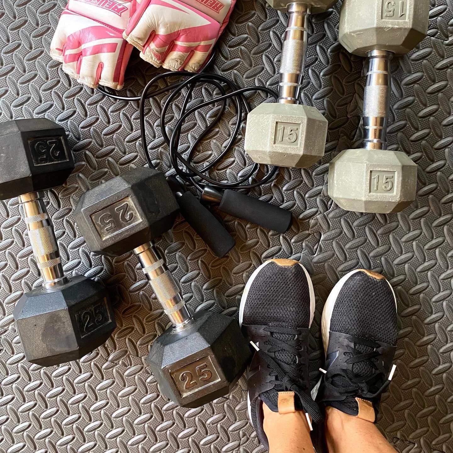 One is the loneliest number!  I miss my workout buddies 🥴