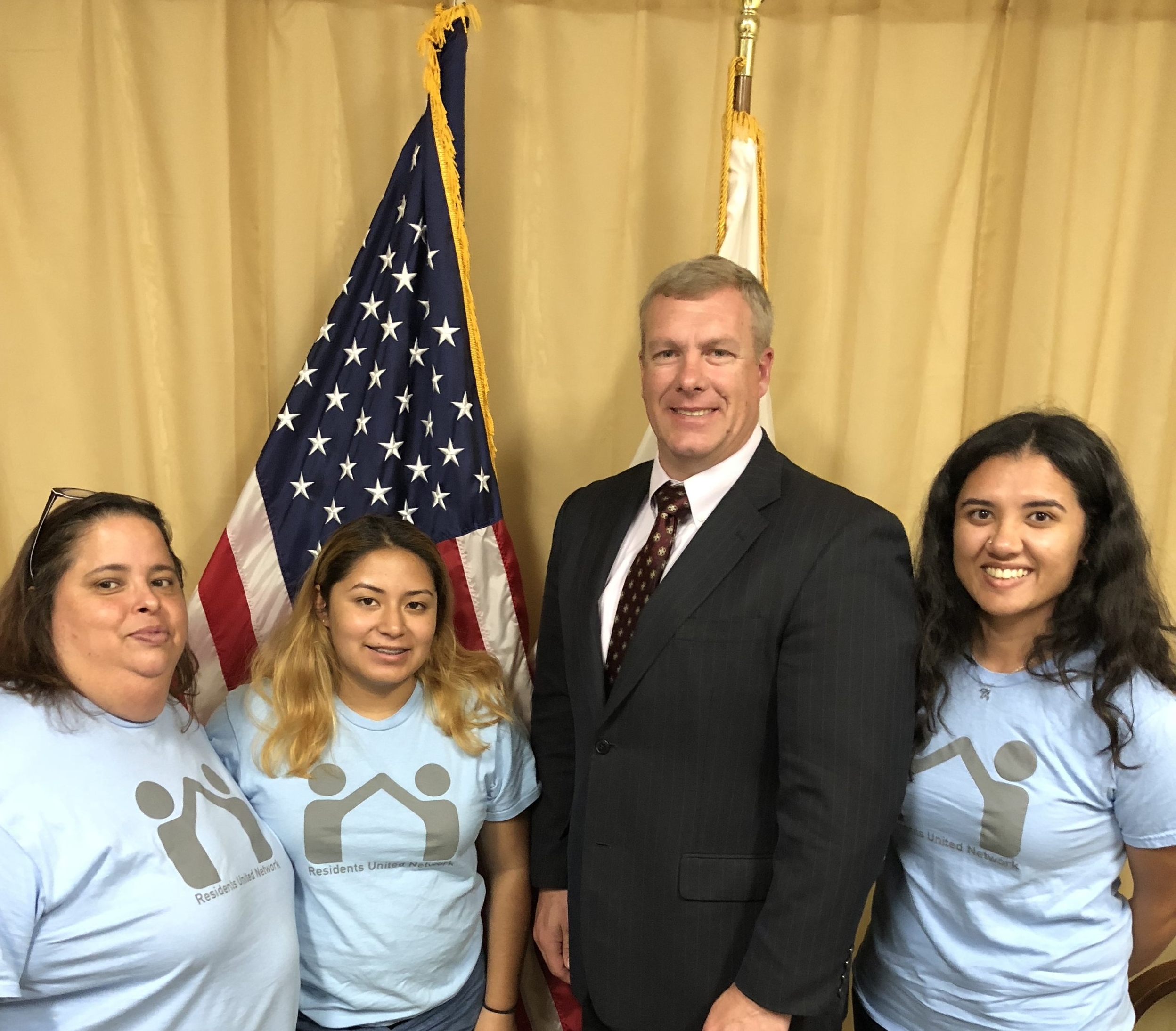 RUN Leaders meeting with Aaron Andrews, Chief of Staff of Senator Anderson