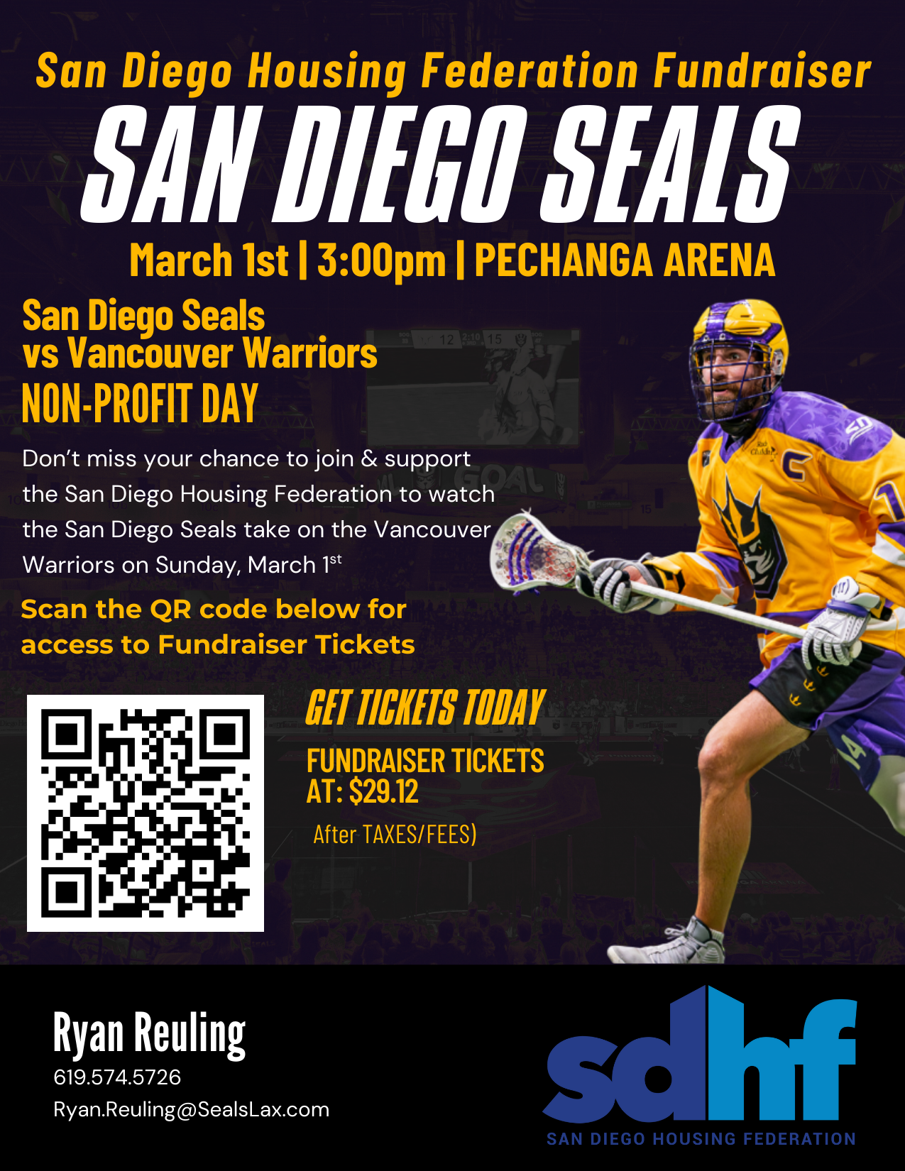 San Diego Seals Nonprofit Night Honoring San Diego Housing Federation