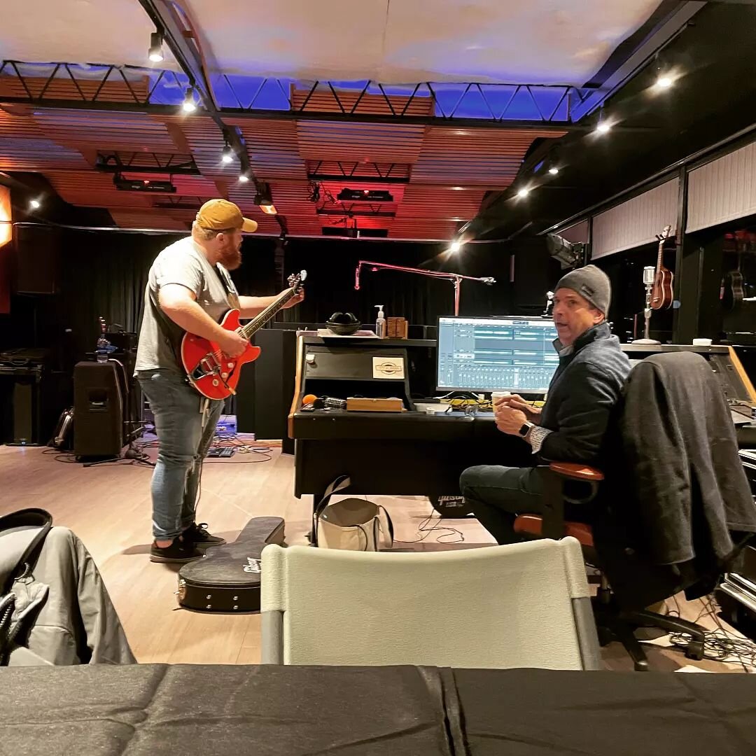 @andyhuot1 beefing up his guitar tracks on @recordingstudioboat