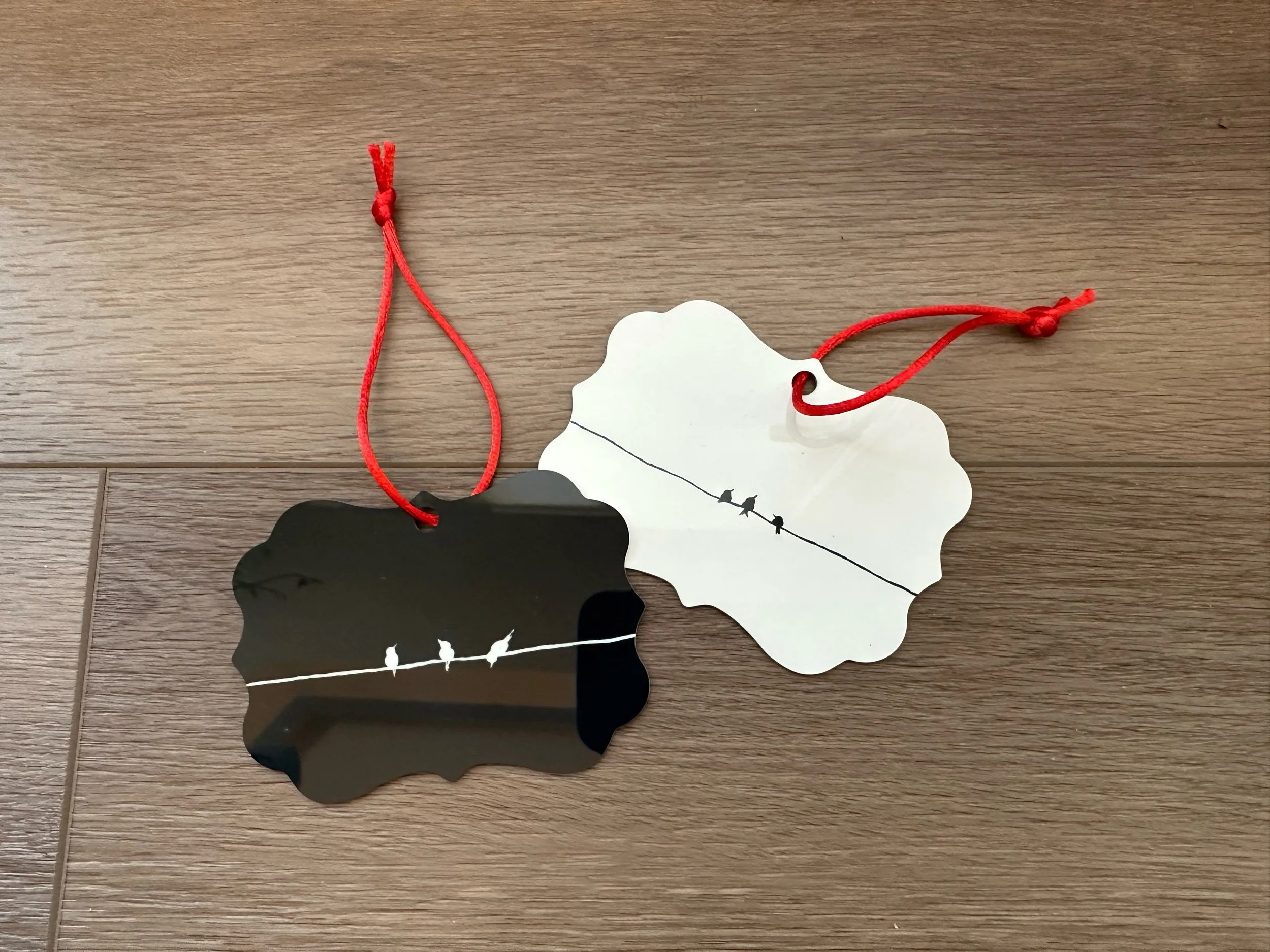 2-Sided Metal Ornaments