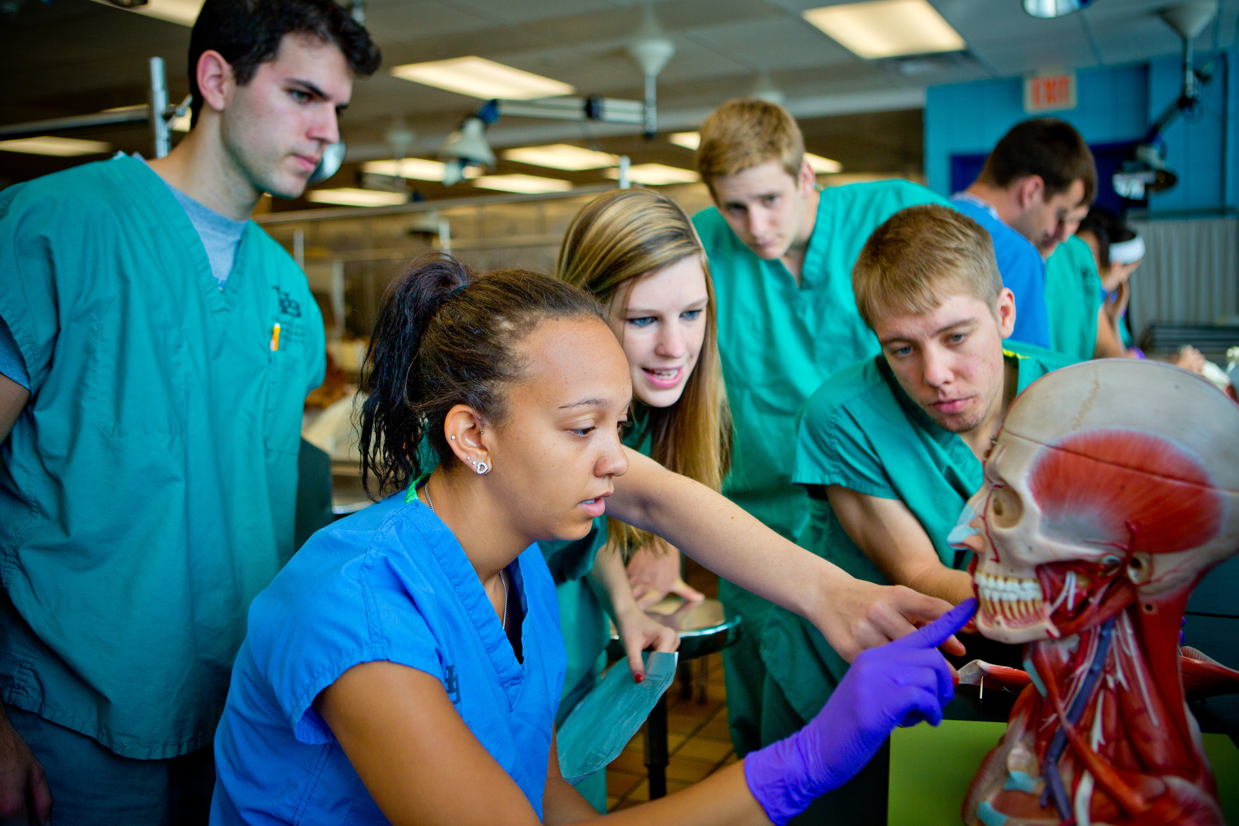  Summer Class in the Gross Anatomy Lab in the Biomedical Education Building    