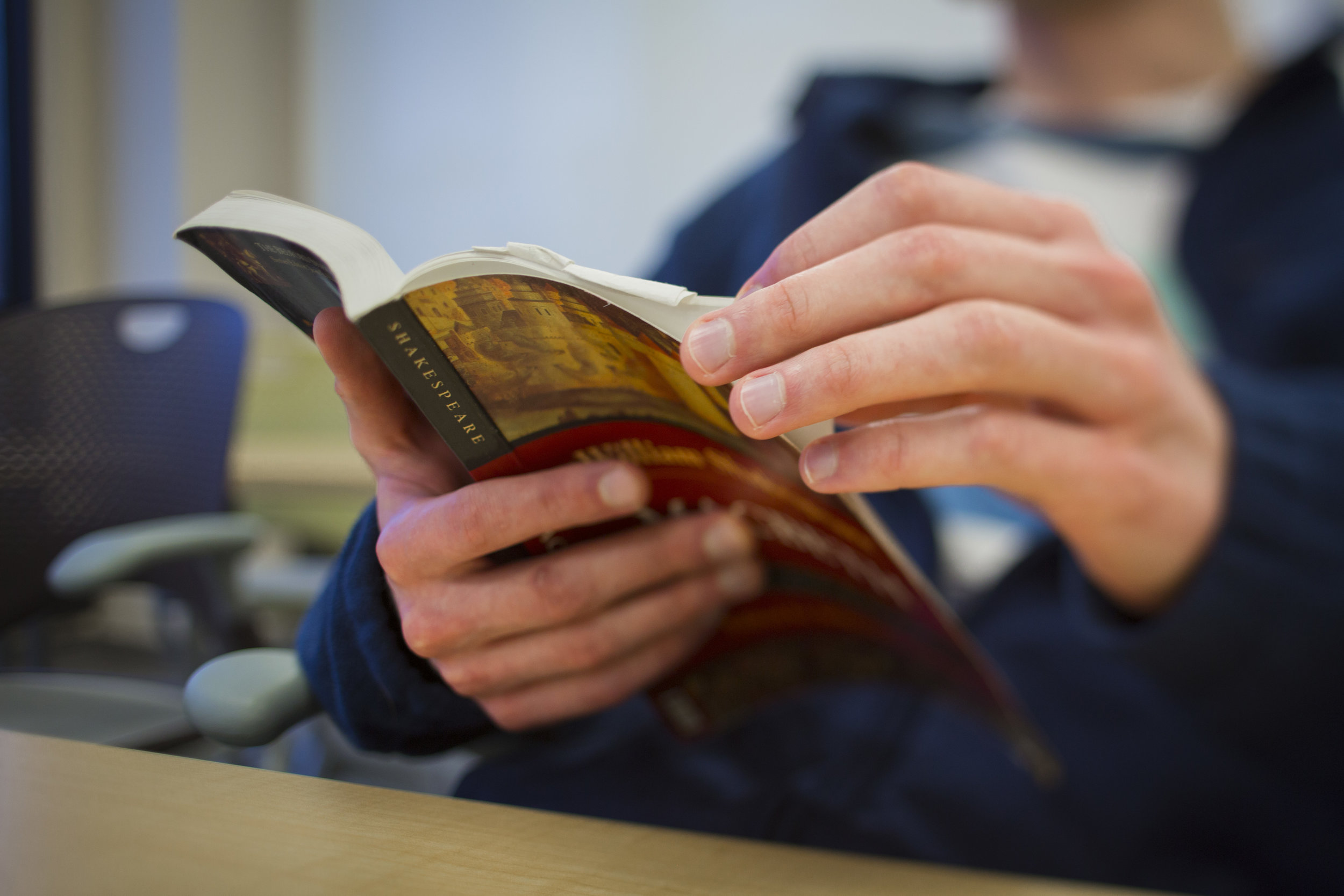 Shakespeare Reading Group in Capen Hall With English Professor Barbara Bono