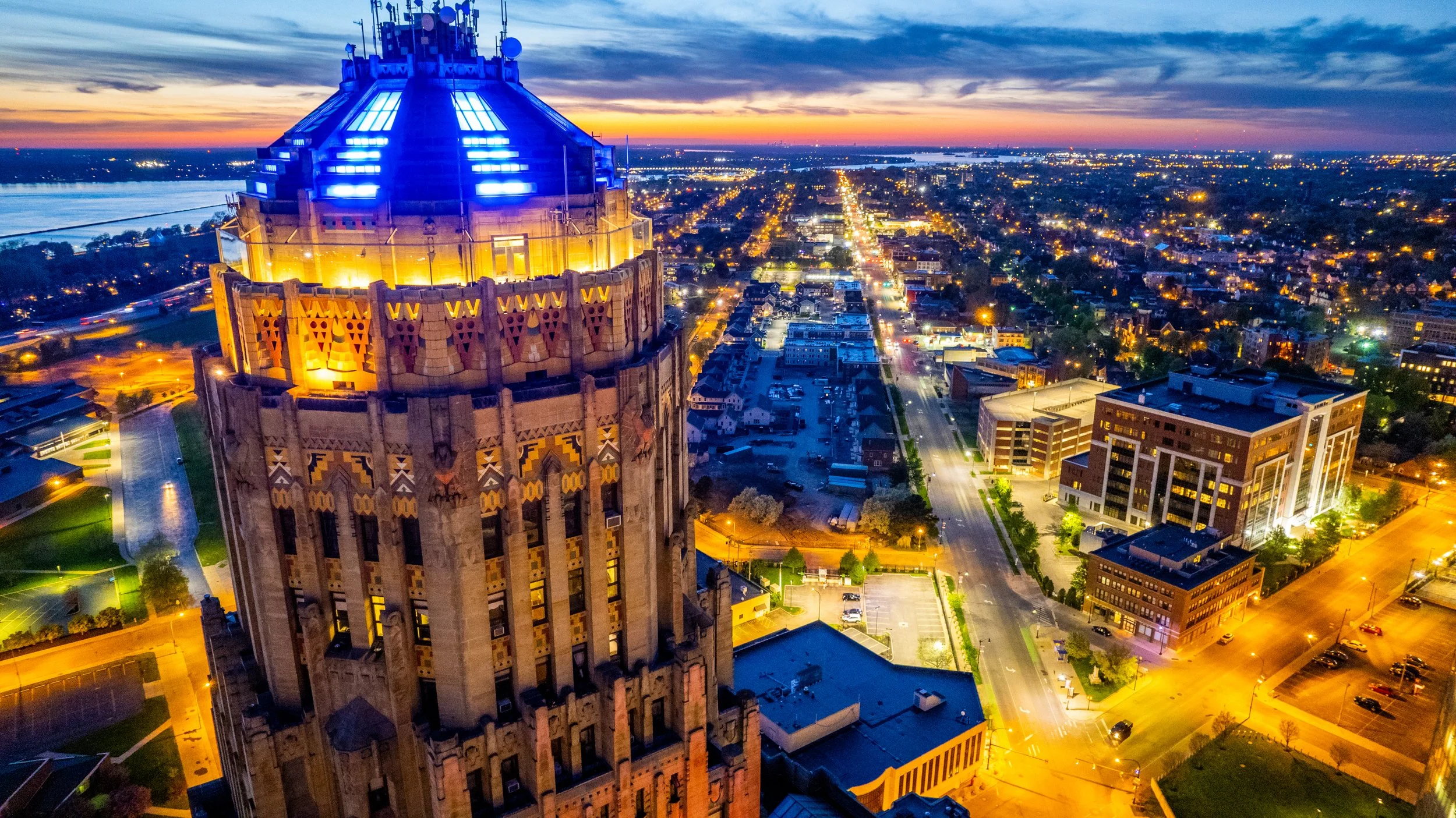  Aerial image of Buffalo City Hall  
