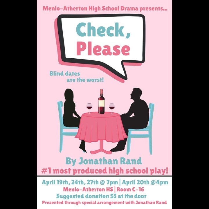 M-A's Drama classes have been working for months on two amazing productions that open TONIGHT! ⭐️ Come to room C-16 for a show this weekend or next, with a suggested donation of $5 at the door.

&quot;Check Please&quot; follows a series of blind dinn