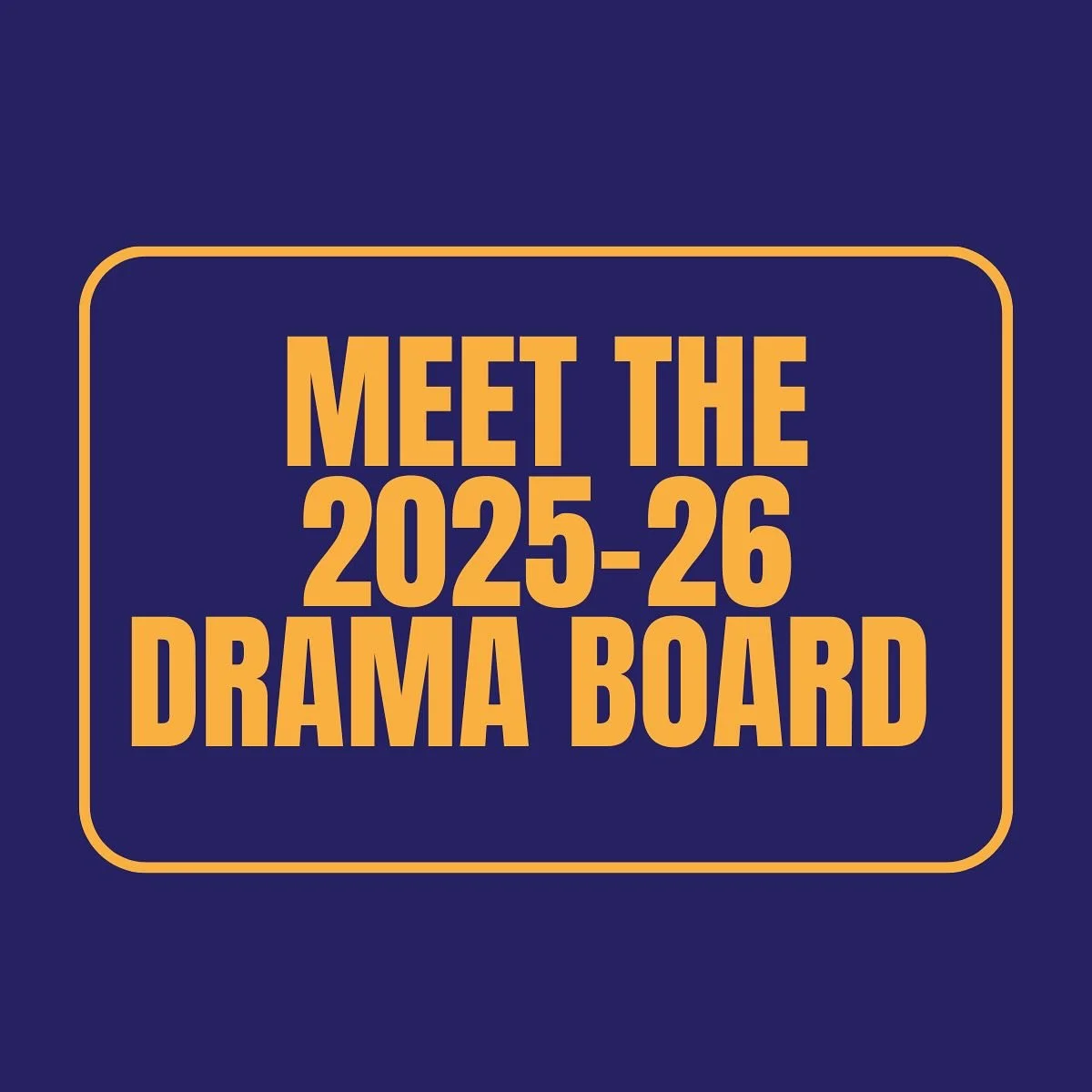 MEET THIS YEARS DRAMA BOARD🎭🎭 We are so excited for another great year!