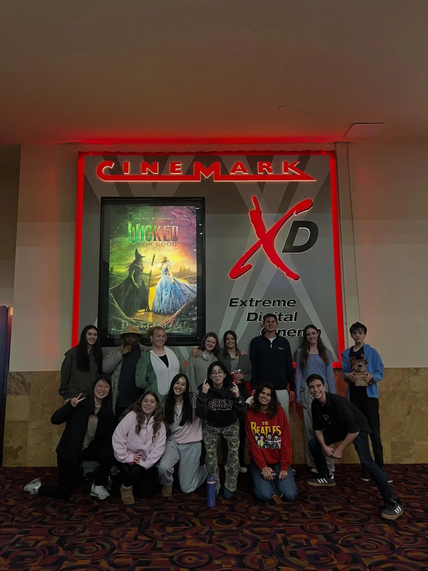 Drama club at Wicked last night💚💗