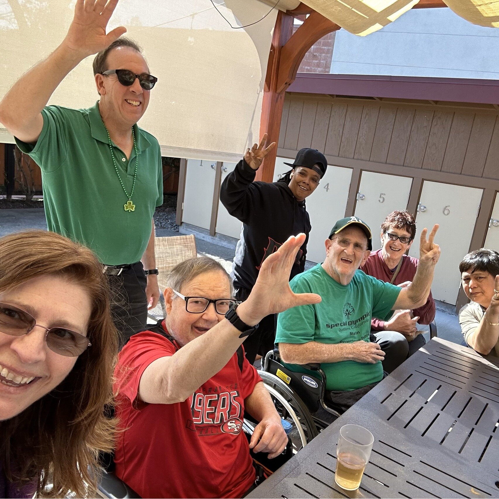 The crew at Del Ganado are like family. Harold arrived home from some rehabilitation therapy and a celebration was in order. This group helps one another lead full lives. Yay for chosen families! 

#excellentservice #bestnonprofit #marinnonprofit #li