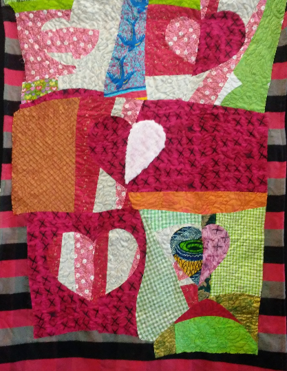 Gentle Curved Pieced Heart Block -Half Day, 9am-noon 8/31