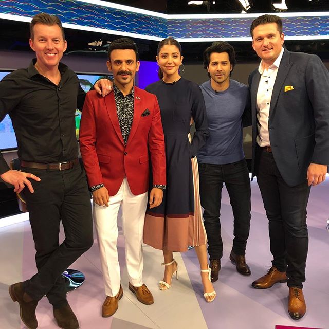 Good times shooting with this crew 🎥 🍿 @anushkasharma @varundvn @graemesmith49 @starsportsindia