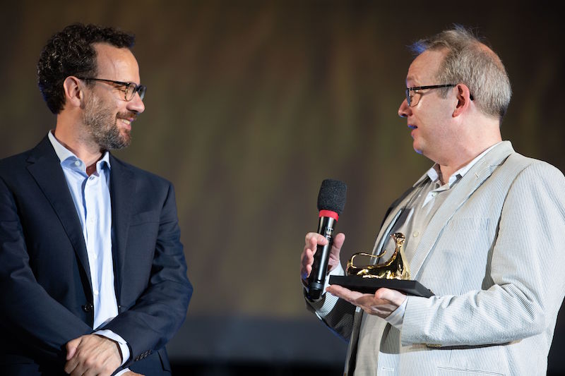 Carlo Chatrian,&nbsp;artistic director of the Locarno Festival and Ted Hope