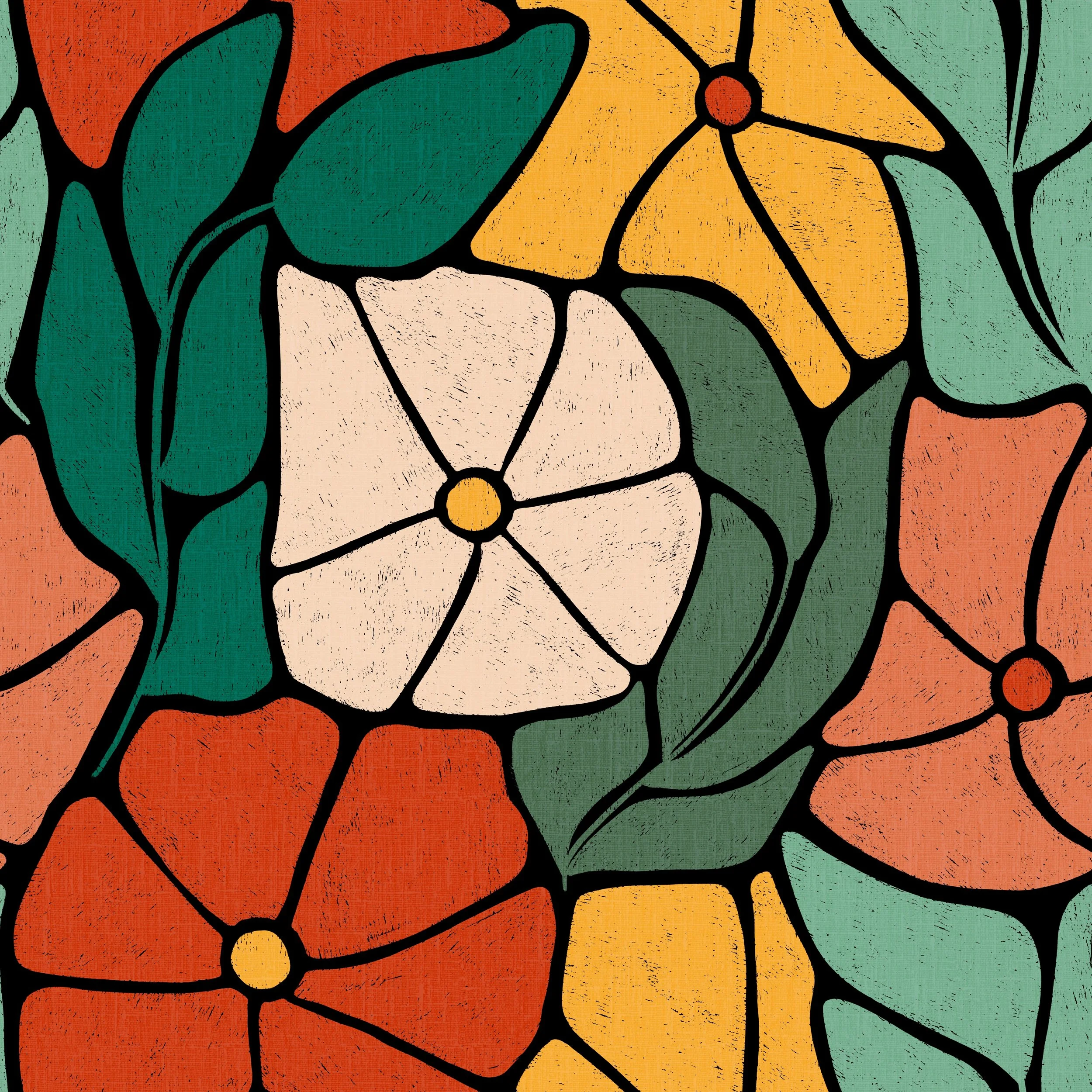 Squashed flowers