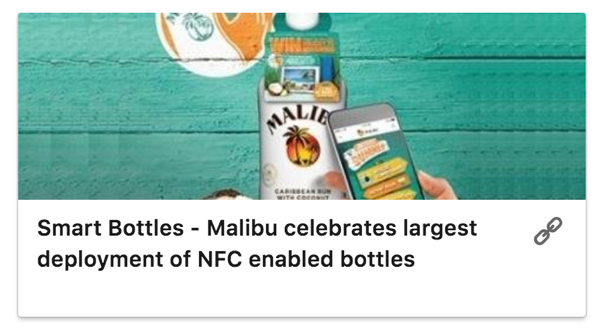 Smart Bottles - Malibu celebrates largest deployment of NFC enabled bottles