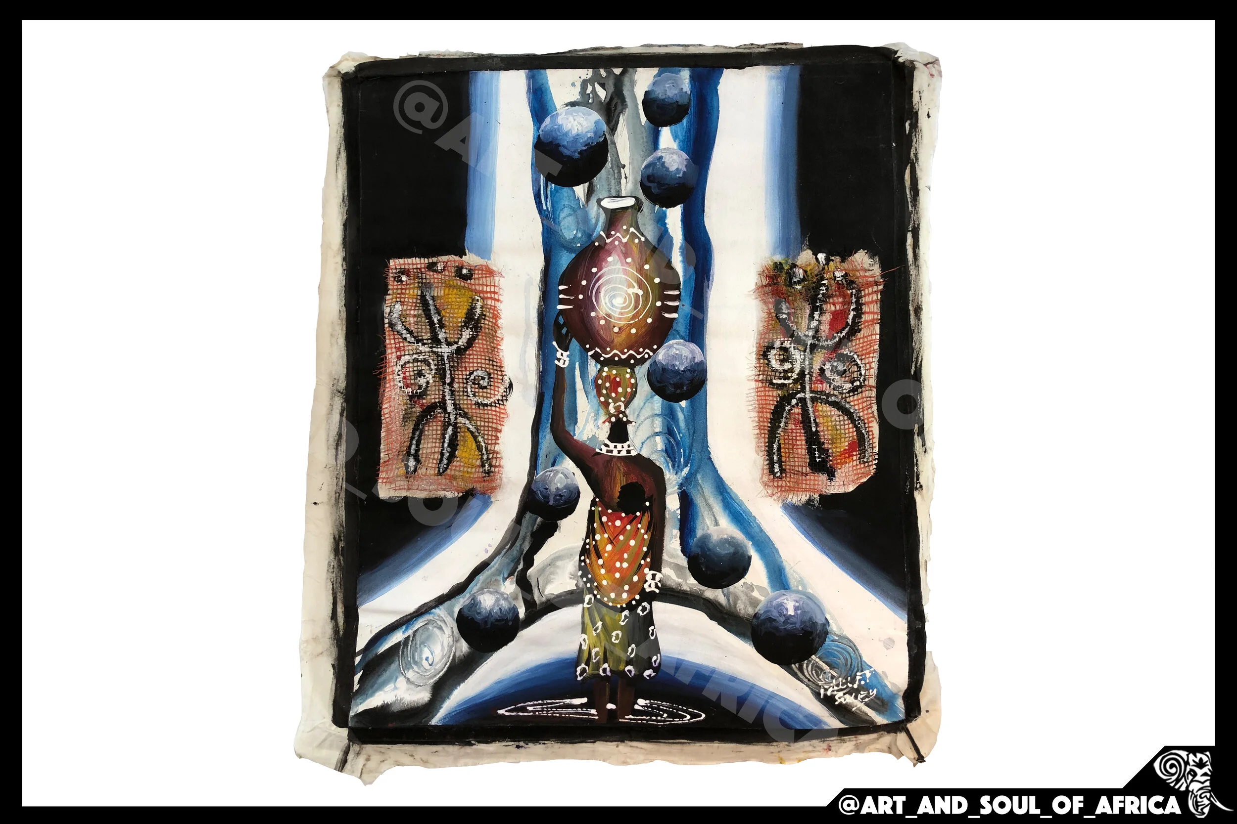 A Woman's Journey (Blue) - 64x79cm