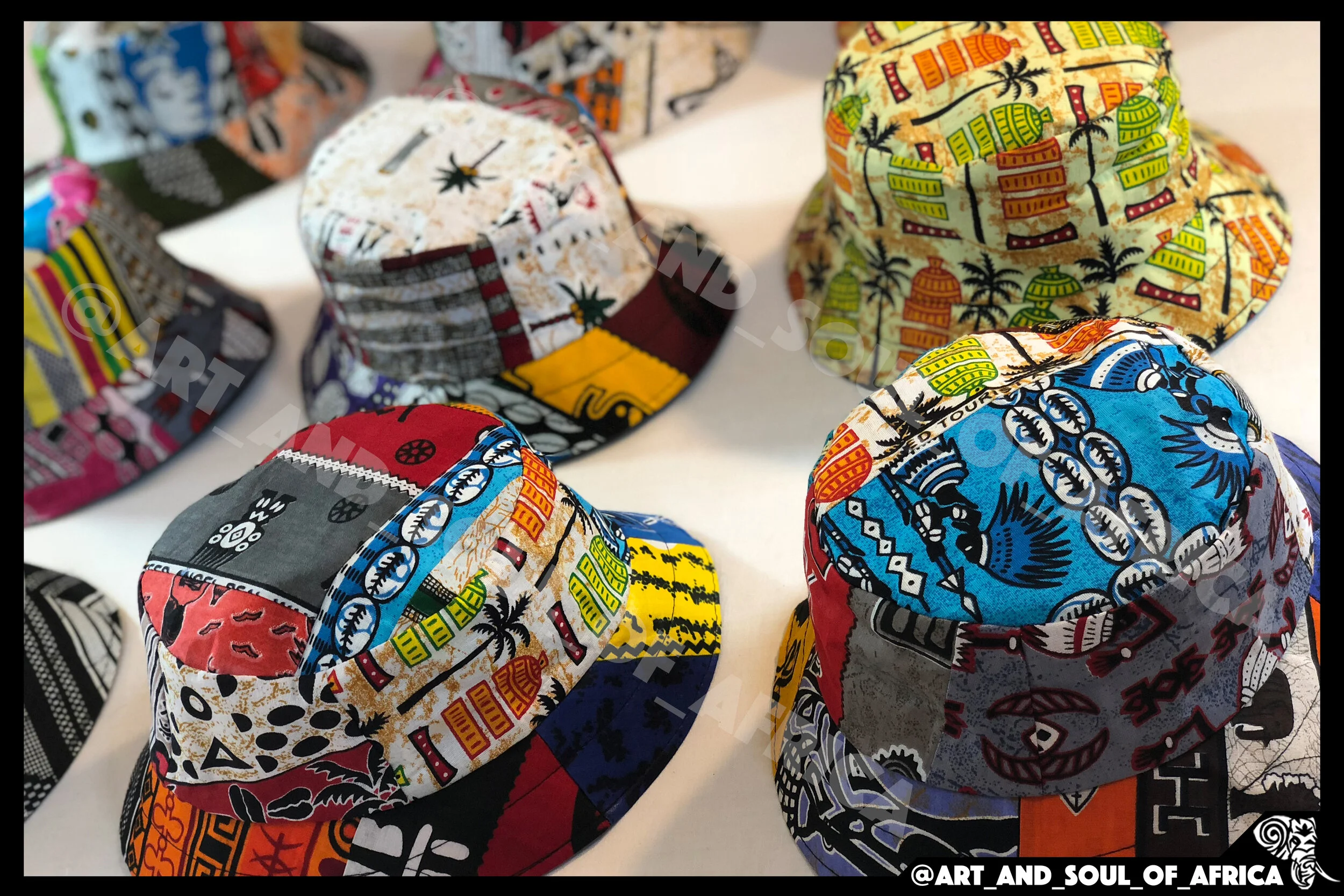 Collage-Style Bucket Hats