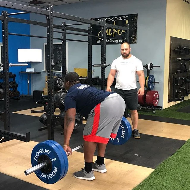 I have been training a previous collegiate athlete who is an aspiring powerlifter. He’s lost almost 25lbs and added impressive overall strength. His front squats started at 95lbs and now they are 215lbs. His snatch grip deadlift started at 135lbs and now it is 255lbs. His one arm military press started at 25lbs and now he’s pressing 85lbs. My customized programming with a focus on intensity and determination will get you these tremendous results.