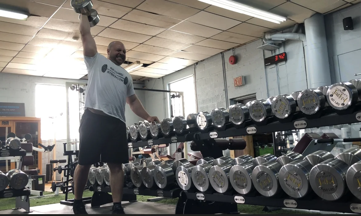 I am currently training for the Strongman competition on July 20th at the Eat Rite Sports Expo.