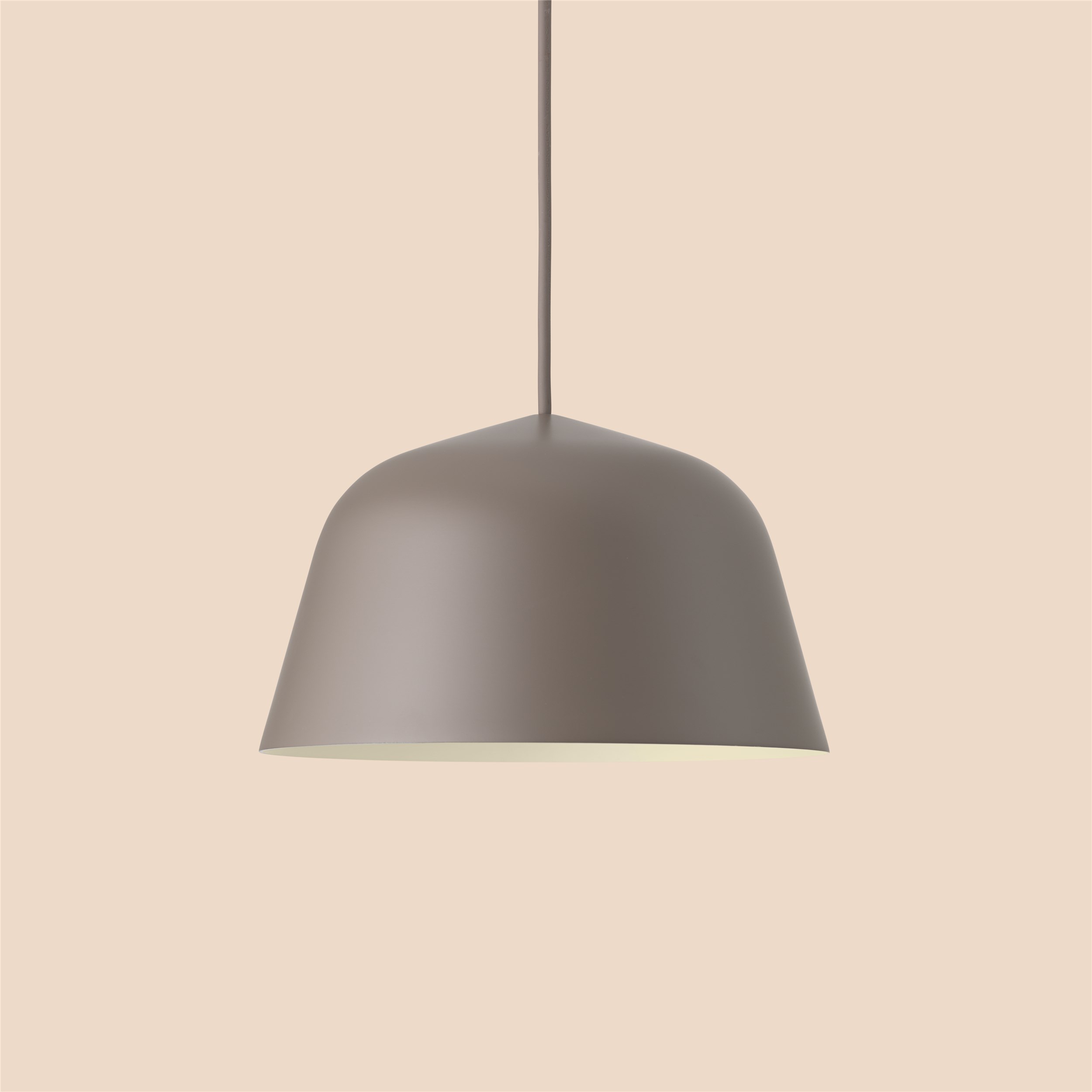 Ambit pendant lamp in taupe colour 